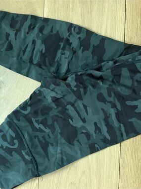 lululemon athletica Olive Green & Black Camo Leggings